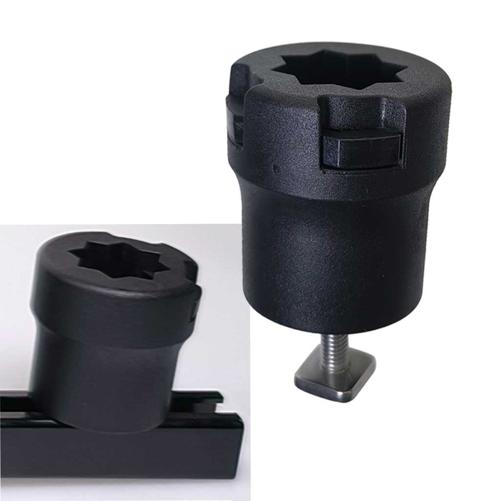Fishing Kayak Fish Finder Mount - 1 Buah Adaptor Rel Geser Kayak