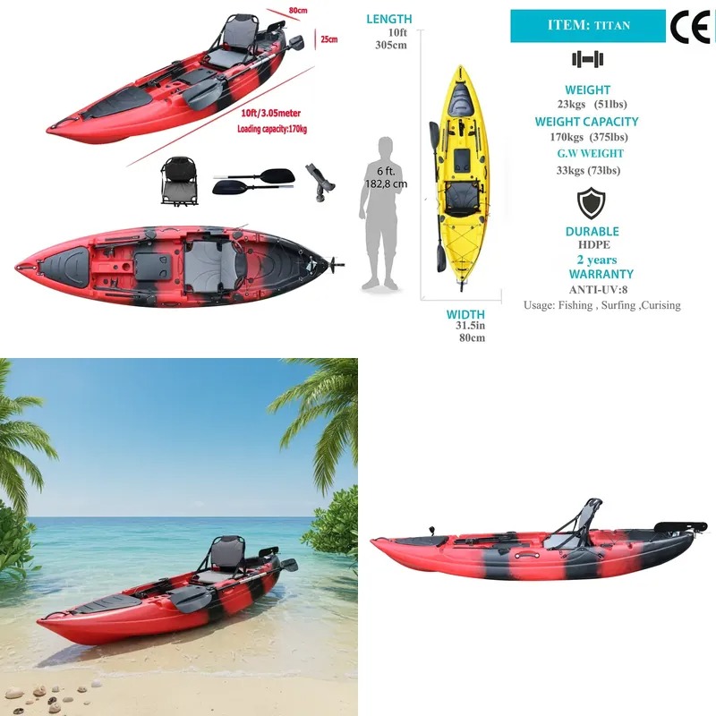 Fishing Kayak Seat - Kayak Pancing Duduk Tunggal 10 kaki