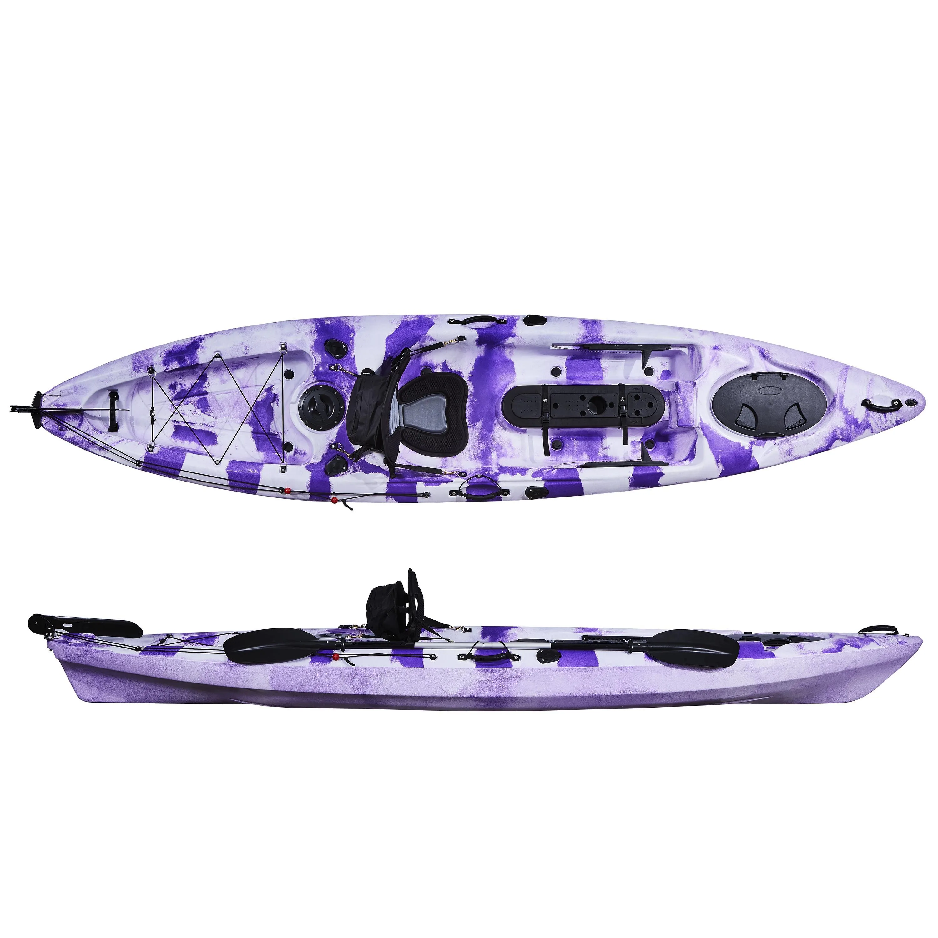Fishing Kayak Sit On Top - Kayak memancing 13ft 3.95m, 1 orang