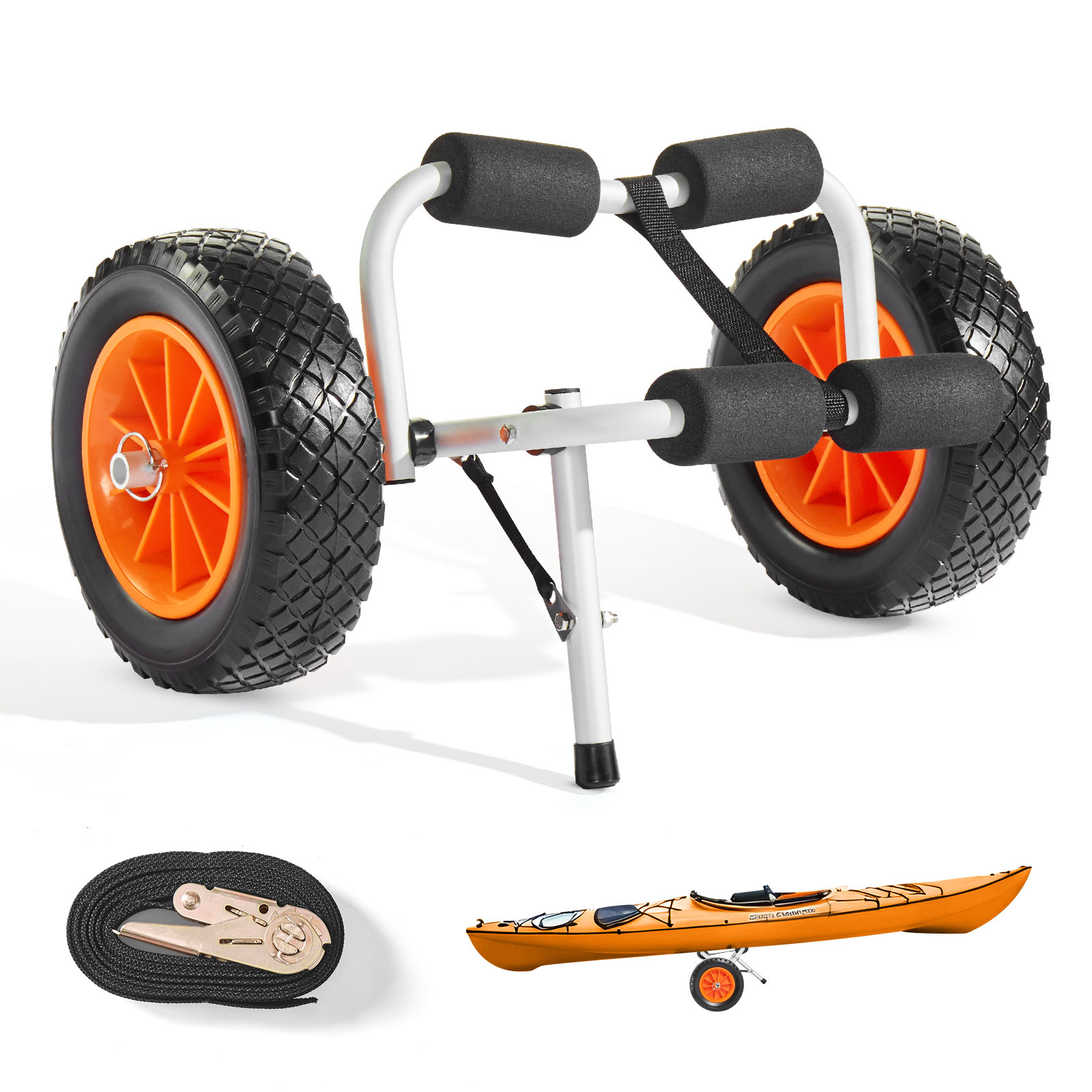 SucceBuy Troli Kayak Lipat 200 - Fishing Kayak Cart ulasan dan harga