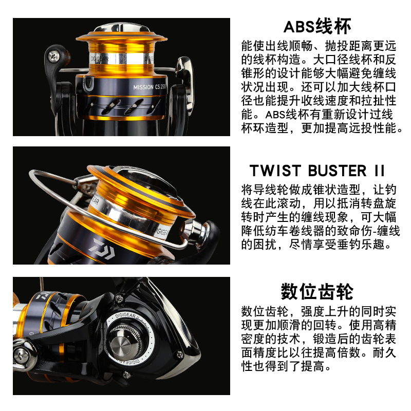 DAIWA Reel pancing MISSION CS  - Daiwa Reel Bg ulasan dan harga