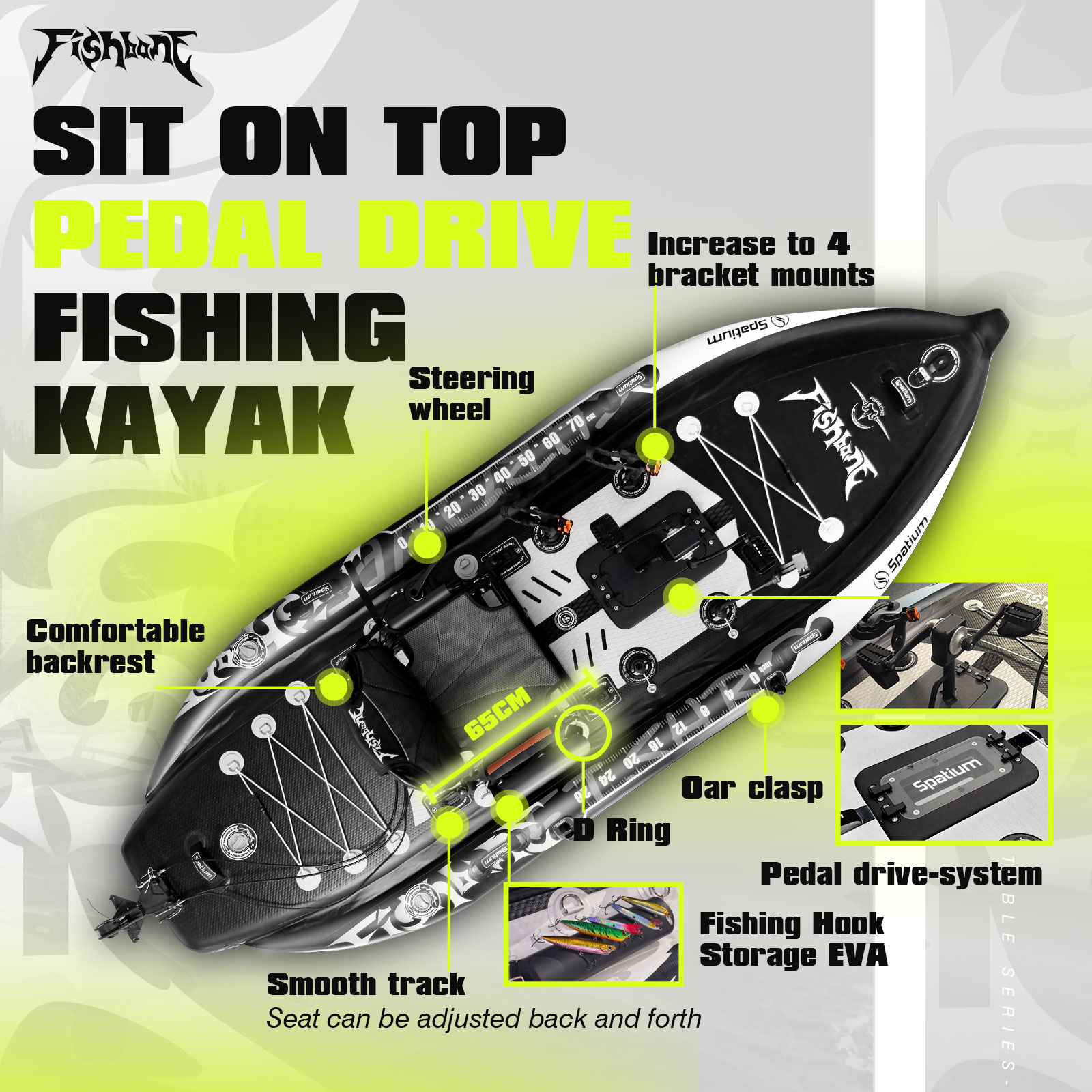 Perahu Kayak Spatium Fishing d - Fishing Kayak Sit On Top ulasan dan harga